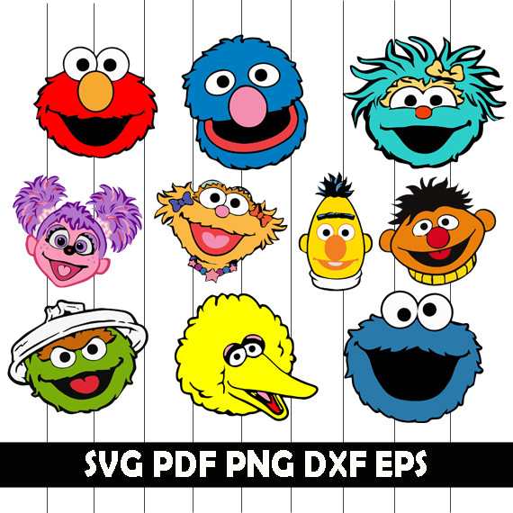 Sesame Street SVG, Sesame Street Png, Sesame Street Dxf, Ses - Inspire ...