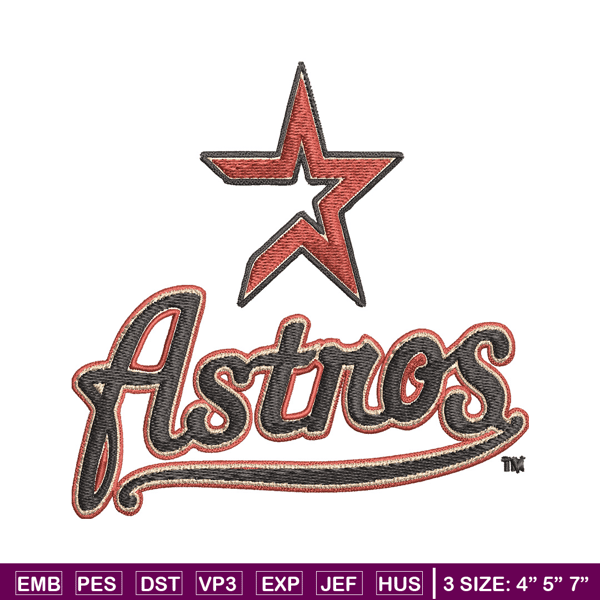Houston Astros Embroidery Design, Logo Embroidery, MLB Embroidery, Embroidery File, Logo shirt, Digital download..jpg