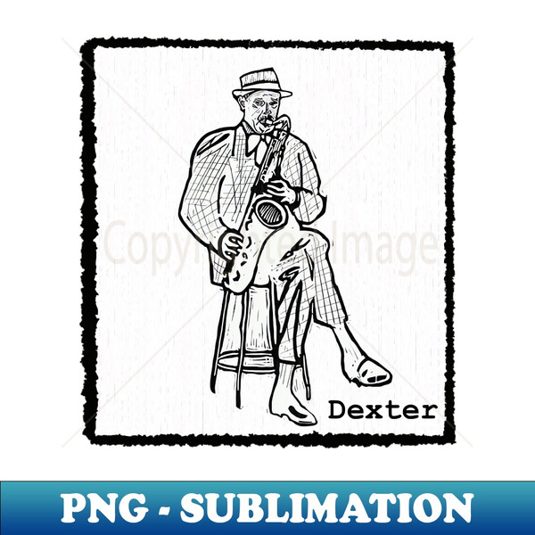 OT-20231028-2962_Dexter Gordon Legendary Jazz Saxophone Player Linotype Art Original Design T-Shirt - Gift for Vinyl Collector Jazz Fan or Musician 6308.jpg