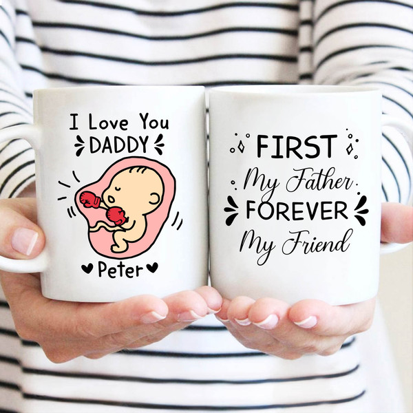 New Dad Mug, Baby Shower Mug, Gift For Dad, Gift For New Dad, Pregnancy Announcement, New Mom, Pregnancy Reveal, Pregnancy Gift Mug - 1.jpg