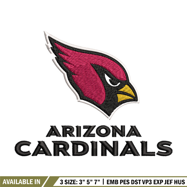 Arizona bird Embroidery Design, Logo Embroidery, NFL Embroidery, Embroidery File,Logo shirt, Digital download.jpg