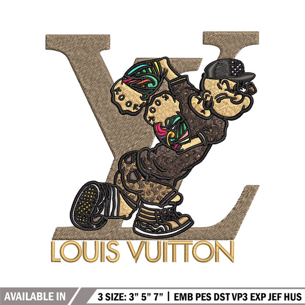 Cartoon man lv Embroidery Design, LV Embroidery, Embroidery File, Logo shirt, Sport Embroidery, Digital download.jpg