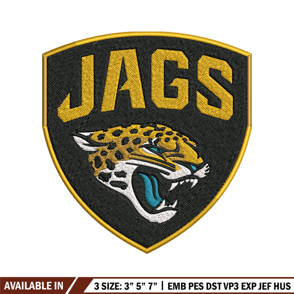 Jacksonville Jaguars logo Embroidery, NFL Embroidery, Sport embroidery, Logo Embroidery, NFL Embroidery design.jpg