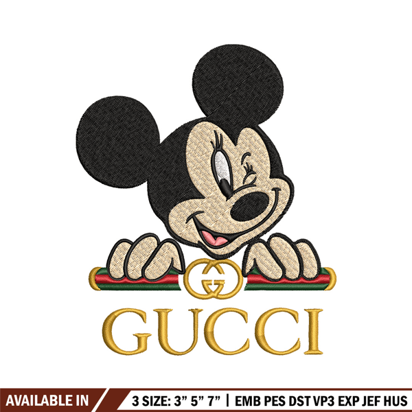Mickey mouse gucci Embroidery Design, Gucci Embroidery, Embroidery File, Brand Embroidery, Logo shirt, Digital download.jpg