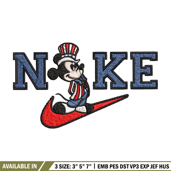 Nike mickey Embroidery Design, Brand Embroidery, Nike Embroidery, Embroidery File, Logo shirt, Digital download.jpg