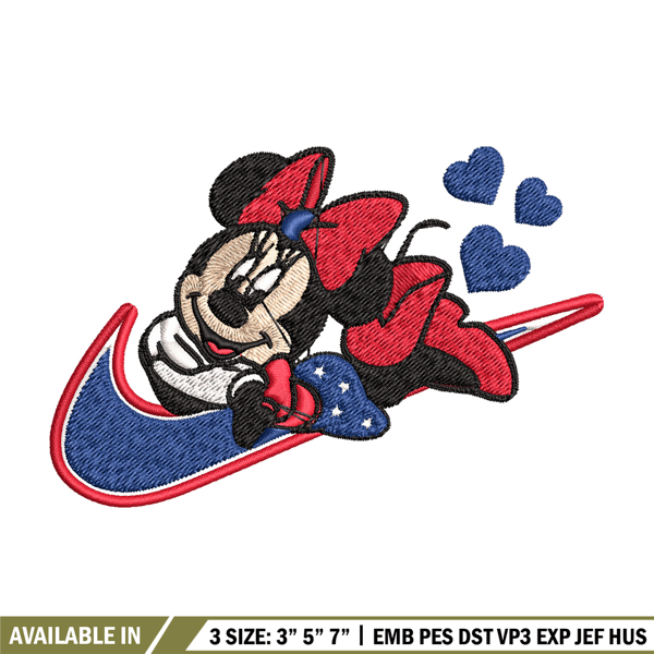 Nike x minnie Embroidery Design, Mickey Embroidery, Nike Embroidery, Embroidery File, Logo shirt, Digital download.jpg