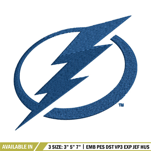 Tampa Bay Lightning logo Embroidery, NHL Embroidery, Sport embroidery, Logo Embroidery, NHL Embroidery design.jpg