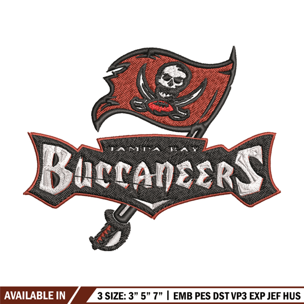 Tampa Bay Buccaneers logo Embroidery, NFL Embroidery, Sport embroidery, Logo Embroidery, NFL Embroidery design.jpg