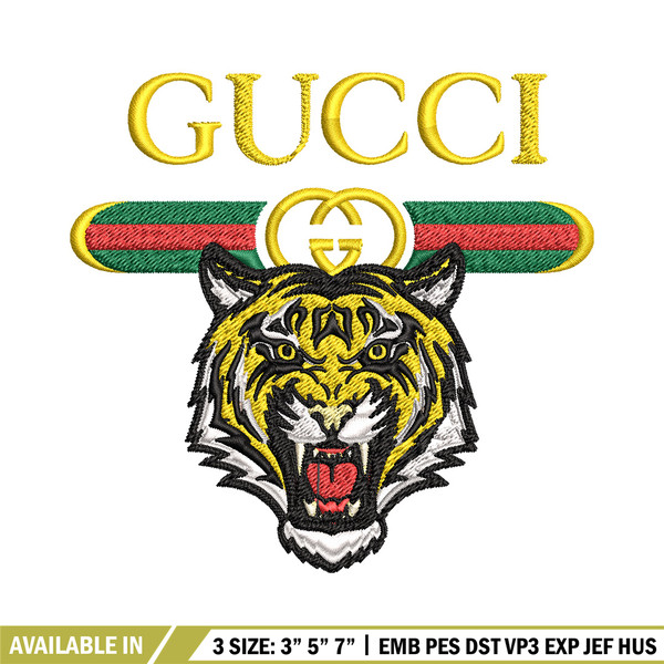 Tiger gucci Embroidery Design, Gucci Embroidery, Brand Embroidery, Logo shirt, Embroidery File, Digital download.jpg
