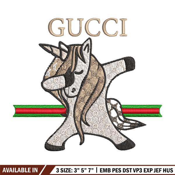 Unicorn gucci Embroidery Design, Gucci Embroidery, Embroidery File, Logo shirt, Sport Embroidery, Digital download..jpg