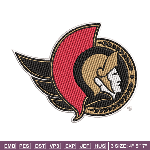 Ottawa Senators logo Embroidery, NHL Embroidery, Sport embroidery, Logo Embroidery, NHL Embroidery design.jpg