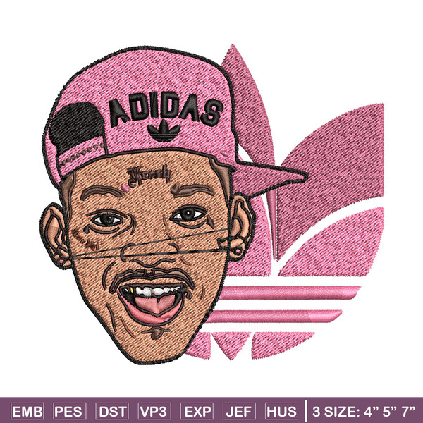 Rapper pink adidas Embroidery Design, Adidas Embroidery, Brand Embroidery, Embroidery File, Logo shirt, Digital download.jpg