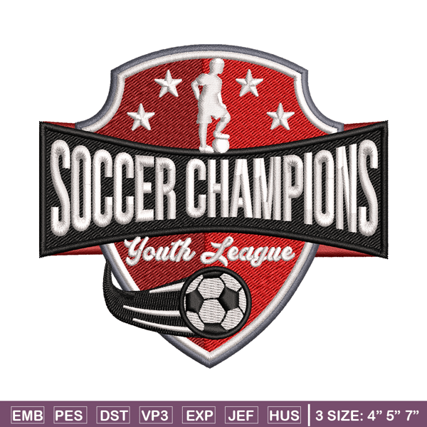 Soccer champions embroidery design, football embroidery, logo design, embroidery file, logo shirt, Digital download..jpg
