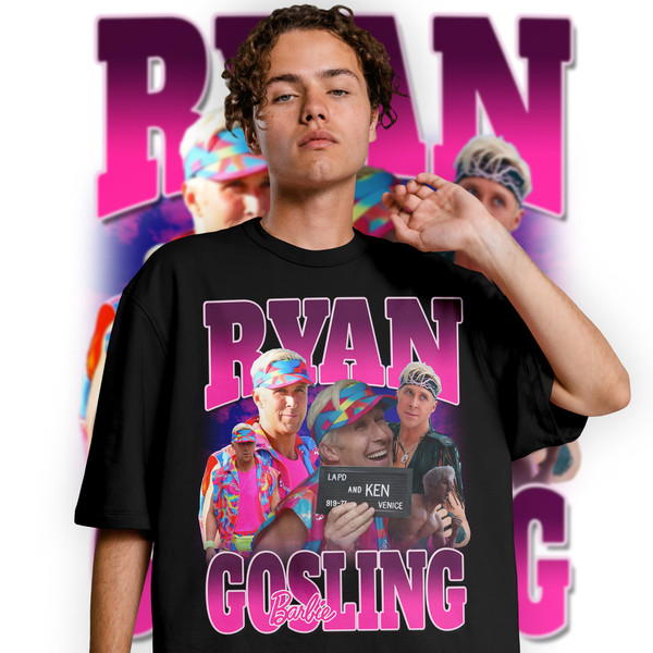 Limited Ryan Gosling Vintage T-Shirt, Ryan Gosling Graphic T-shirt, Retro 90's Ryan Gosling Fans Homage T-shirt, Gift For Women and Men - 2.jpg