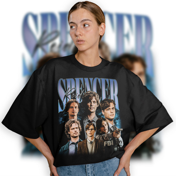 Limited Spencer Reid Vintage T-Shirt, Graphic Unisex T-shirt, Retro 90's Fans Homage T-shirt, Gift For Women and Men - 1.jpg