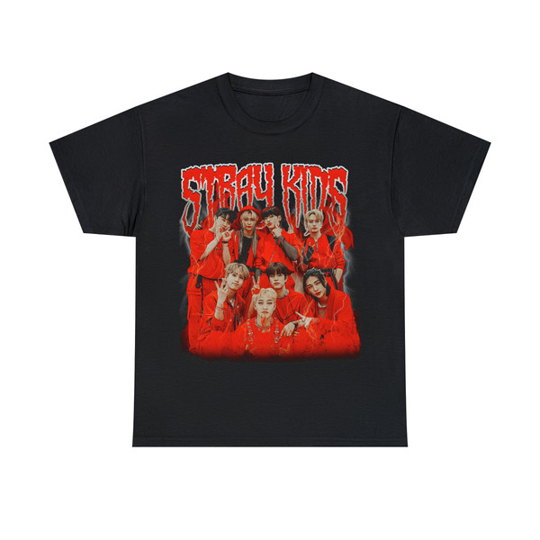 Limited Stray Kids Heavy Metal T-Shirt, Graphic Unisex T-shirt, Retro 90's Kpop Fans Homage T-shirt, Gift For Women and Men - 3.jpg