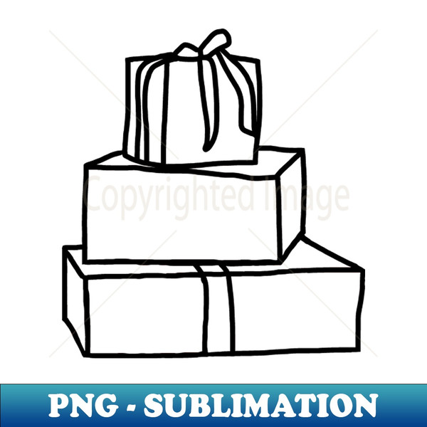 HW-20231031-7093_Pile of Three Christmas Gift Boxes Minimal Line Drawing 1138.jpg