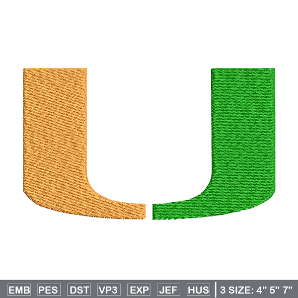 Miami Hurricanes embroidery design, Miami Hurricanes embroidery, logo Sport, Sport embroidery, NCAA embroidery.jpg