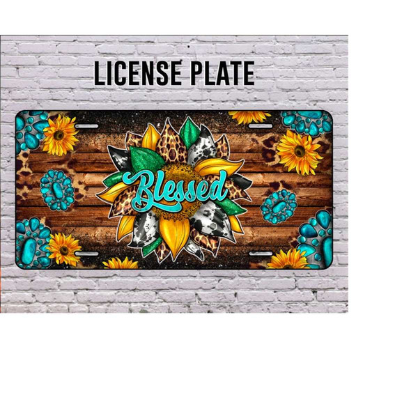 3110202310262-blessed-sunflower-license-plate-sunflowers-license-plate-png-image-1.jpg