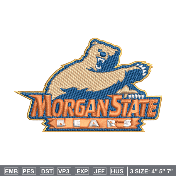Morgan State Bears embroidery, Morgan State Bears embroidery, logo embroidery, Sport embroidery, NCAA embroidery..jpg
