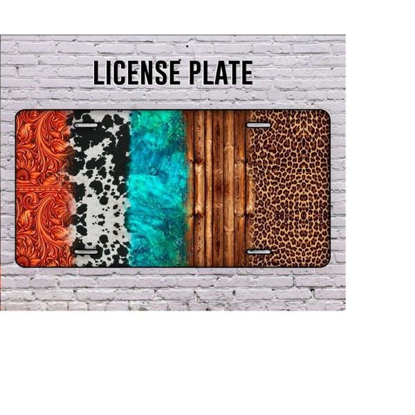 31102023113713-leopard-cowhide-turquoise-western-pattern-license-plate-image-1.jpg