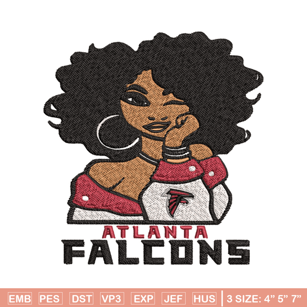 Atlanta Falcons Girl embroidery design, NFL girl embroidery, Atlanta Falcons embroidery, NFL embroidery.jpg