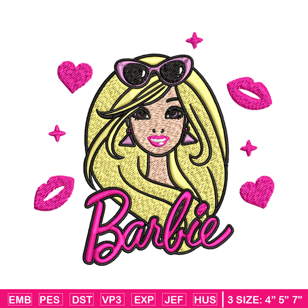 Barbie girl logo Embroidery, Barbie girl logo Embroidery, logo design, Embroidery File, logo shirt, Digital download..jpg