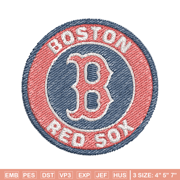 Boston Red Sox Logo embroidery design, logo sport embroidery, baseball embroidery, logo shirt, MLB embroidery. (7).jpg