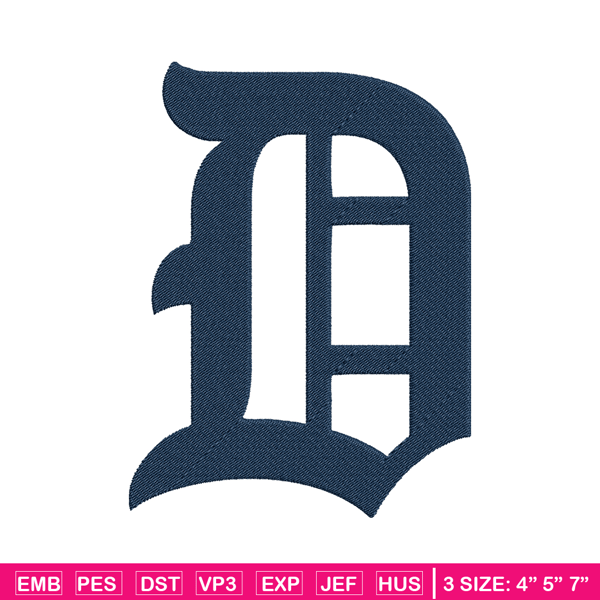 Detroit Tigers Logo embroidery design, logo sport embroidery, baseball embroidery, logo shirt, MLB embroidery. (8).jpg