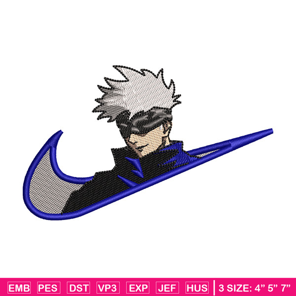 Gojo Satoru embroidery design, Jujutsu Kaisen embroidery, anime design, embroidery file, Logo shirt, Digital download.jpg