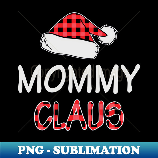 JQ-20231103-23670_Mommy Claus Funny Red Plaid Santa Hat Matching Family Christmas Gifts 8094.jpg