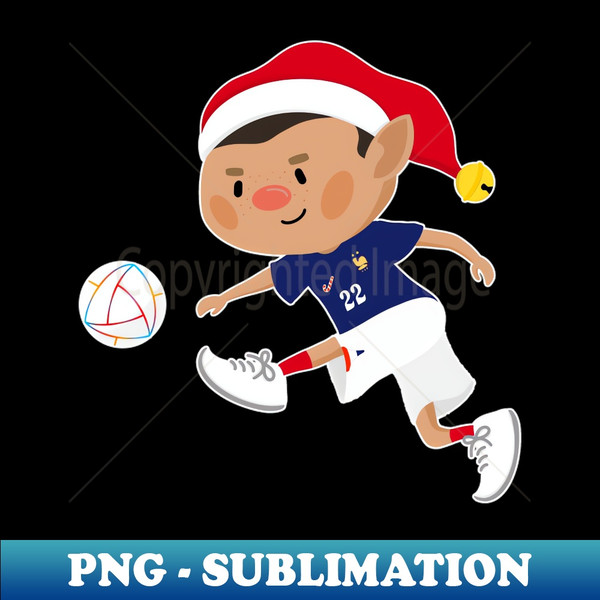 MO-20231103-8036_France football Christmas elf Football World Cup soccer T-Shirt 9504.jpg