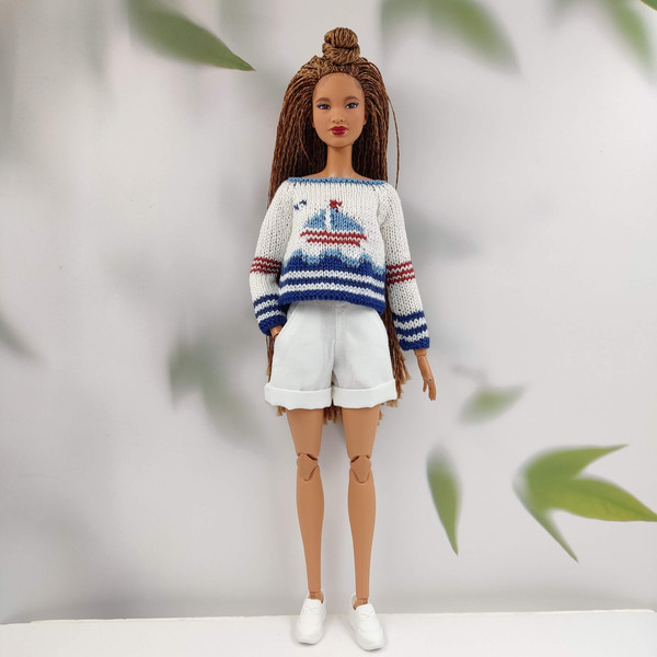 Barbie doll clothes white shorts - Inspire Uplift