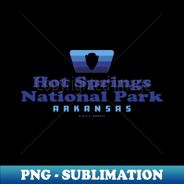 NJ-20231104-11848_Hot Springs National Park Retro Badge Arrowhead Blue 5517.jpg