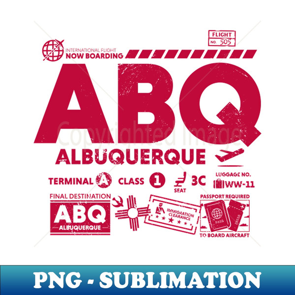 IN-20231106-22110_Vintage Albuquerque ABQ Airport Code Travel Day Retro Travel Tag New Mexico 5024.jpg