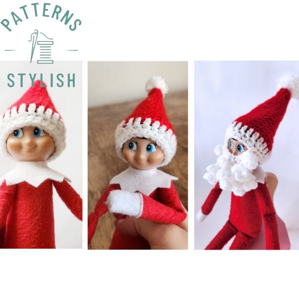 Crochet Pattern: Christmas Elf Hat, Hat with Pom Pom, and Ha - Inspire ...