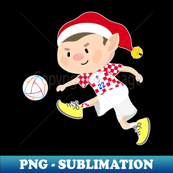 DO-20231106-4254_Croatia football Christmas elf Football World Cup soccer T-Shirt 8802.jpg