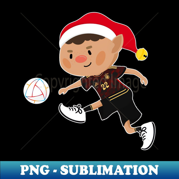 PT-20231106-6917_Germany football Christmas elf Football World Cup soccer T-Shirt 2385.jpg