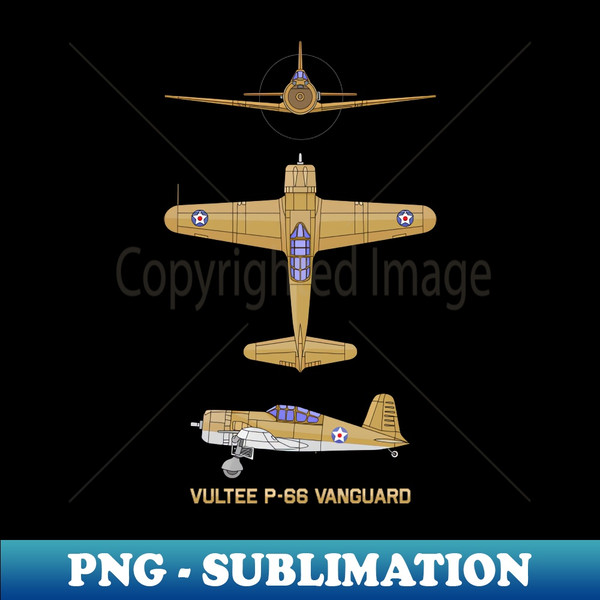 NI-20231108-20991_Vultee P-66 Vanguard American WW2 Fighter Plane Diagram Gift 3910.jpg