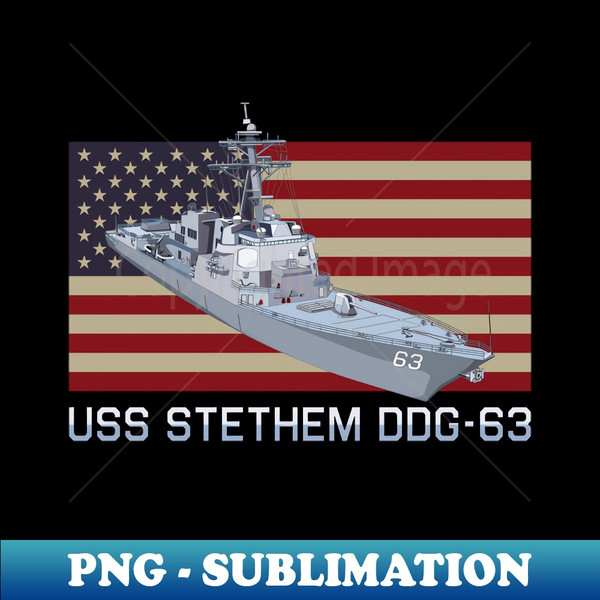 AW-20231109-23956_Stethem DDG-63 Destroyer Ship Diagram USA American Flag Gift 4727.jpg