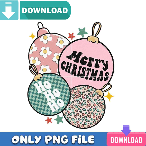 Pink Ball Merry Christmas Png Best Files Design Download.jpg