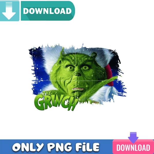 The Grinch Face PNG Perfect Sublimation Design Download.jpg