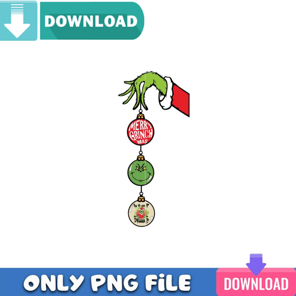 Grinch Hand Christmas PNG Perfect Sublimation Design Download.jpg