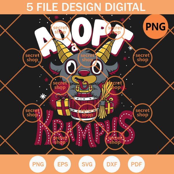 Adopt A Krampus PNG, Christmas Light Bling Bling PNG, Merry Christmas Gifts PNG - SVG Secret Shop.jpg