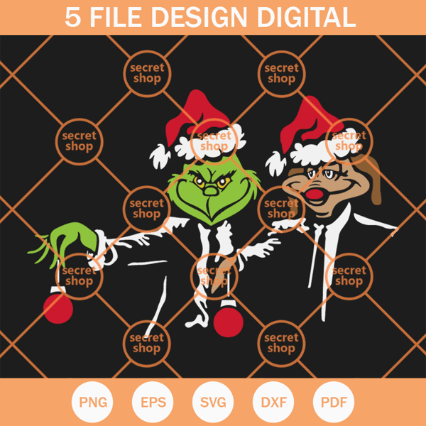 Christmas Fiction SVG, Grinch Santa SVG, Funny Grinch SVG, Christmas SVG - SVG Secret Shop.jpg