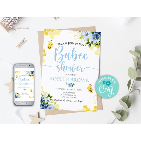 MR-111120231006-editable-bee-baby-shower-invitation-mommy-to-bee-blue-floral-image-1.jpg