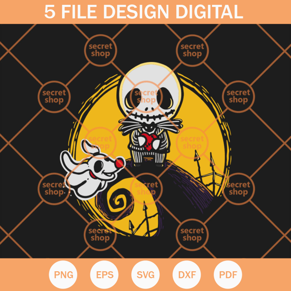 Jack Skellington Nightmare SVG, The Nightmare Before Christmas SVG, Mr. Unlucky Jack Skellington SVG - SVG Secret Shop.jpg