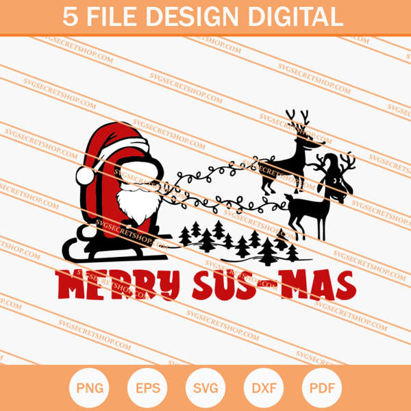 Merry Susmas SVG, Among Us SVG, Christmas SVG, Funny SVG - SVG Secret Shop.jpg