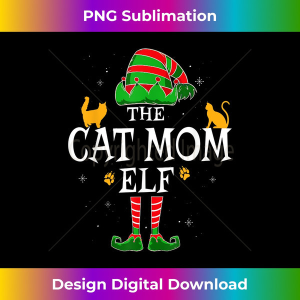 TU-20231111-376_The Cat Mom Elf Group Matching Family Christmas mother Funny.jpg