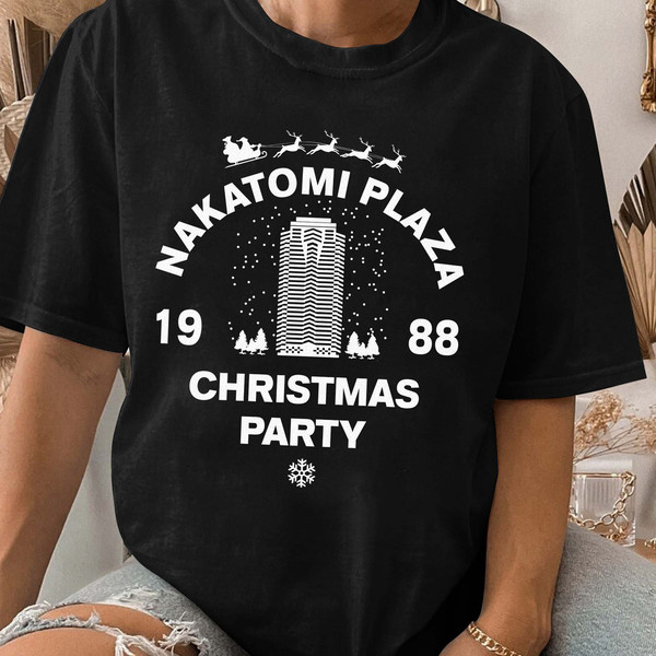 Nakatomi Plaza Christmas Party 1988 Shirt, Christmas Gift Unisex T Shirt Sweatshirt Hoodie 2.jpg